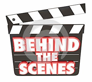 Behind the Scenes Movie Film Clapper Board