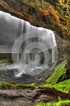 Behind the Waterfall - Seljalandsfoss in Iceland