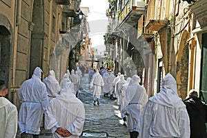 Behing easter procession photo