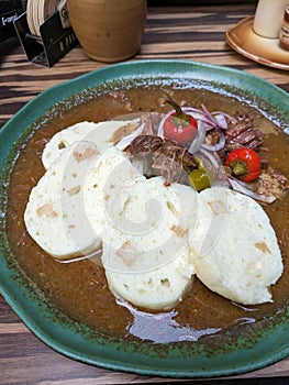 Behold, the Czech beef goulash