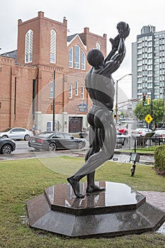 `Behold` a sculpture of Kunta Kinte at the Martin Luther King, Jr. National Historic Site