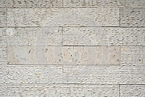 Beige artificial stone wall