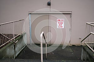 Emergency backdoor of the business photo