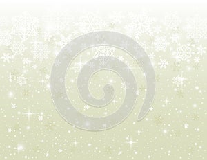 Beige background with snowflakes