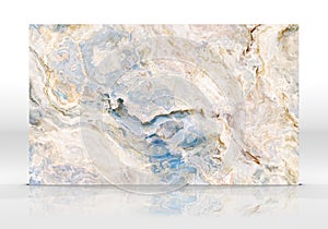 Beige and blue Onyx marble tile texture