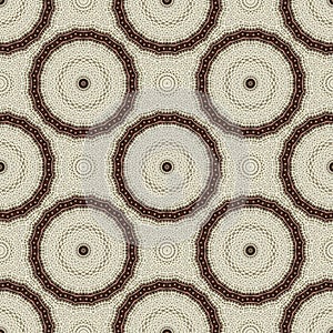 Beige an brown lace background with ornament. Textured pattern. Light and dark colors, pale hues.