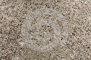 Beige and brown natural granite stone texture close-up.