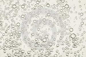 Beige bubbles flows to the surface