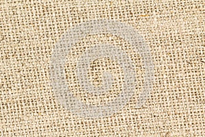 Beige Burlap Close up Backgound