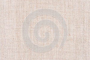 Beige canvas cotton fabric texture. photo