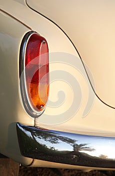 Beige classic retro style car rear light