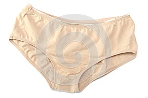 A beige colored pantie for women