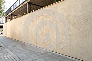 Beige concrete wall mockup