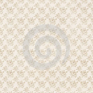 Beige and cream antique roses floral repeat background