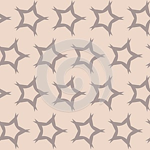 Beige cute seamless pattern with star and starry sky, cute ornament background for design