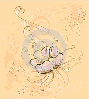 Beige flower