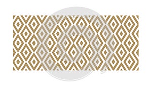 Beige Geometric Diamond Seamless Pattern Art, vector design Generative AI