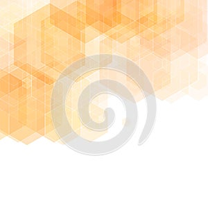 Beige hexagon background. orange abstract vector background. eps 10