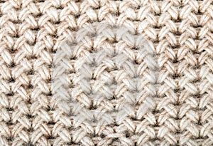 Beige knitting wool texture