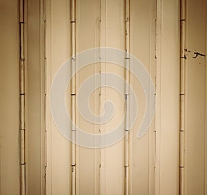 Beige metal door