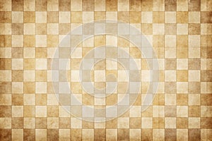 Beige old checkered paper background