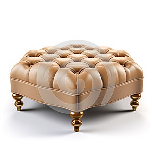 Beige Ottoman Era Coffee Table - 3d Render