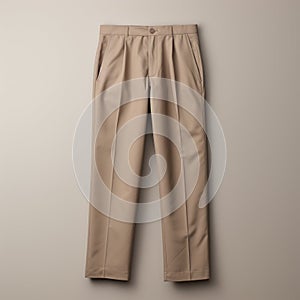 Beige Pant: Smooth And Polished Gorpcore Design With Tonal Sharpness