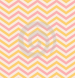 Beige pink chevron seamless pattern background