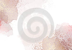 Beige quartz geode vector design watercolor frame