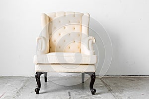 beige retro chair