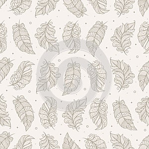 Beige seamless pattern.