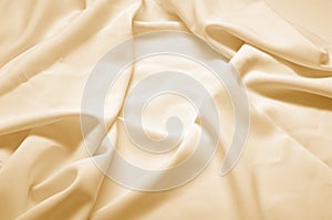 Beige silk fabric