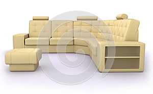 Beige sofa