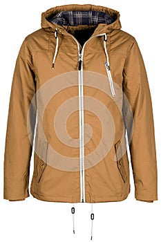 Beige warm jacket