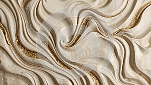 Beige Wave Texture Flow