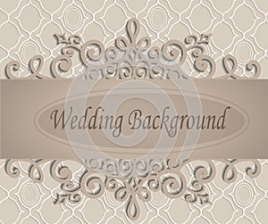 Beige wedding background