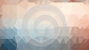 Beige, white and blue vector Low poly abstract colorful background