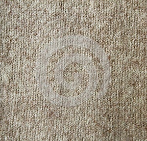 Beige wool knitted texture
