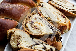 Beigli, hungarian poppy seed and walnut rolls