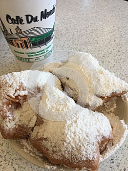 Beignets at Cafe du Monde, New Orleans