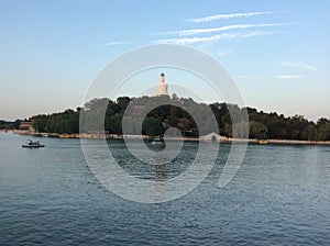 Beihai Park in Beijing at Dusk