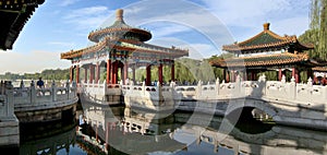 The Beihai Park Five-Dragon Pavilion,Beijing