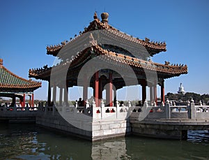 The Beihai Park Five-Dragon Pavilion,Beijing