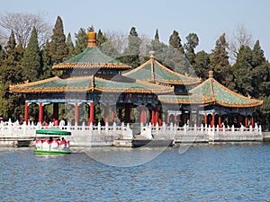 The Beihai Park Five-Dragon Pavilion,Beijing
