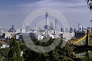 Beijin`s central business district Scenery