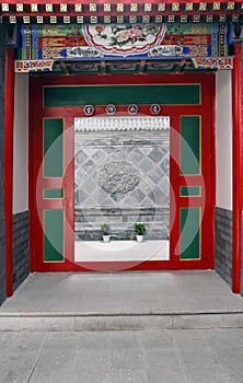 Beijing ancient residence gate