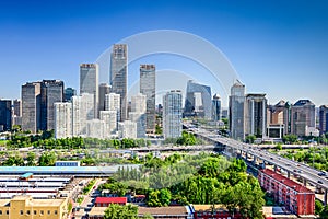 Beijing China FInancial District Skyline photo