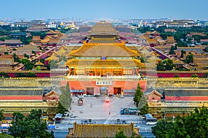 Beijing, China at the Forbidden City