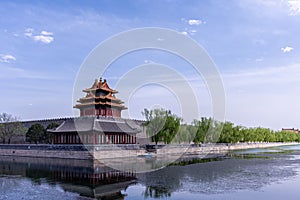 Beijing Forbidden City Corner Building