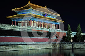 Beijing Forbidden City night scenes